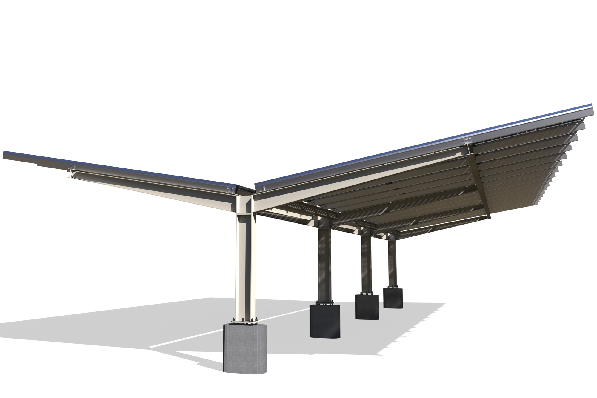 Y-Shape offers maximum solar panels and bifacial gains per column